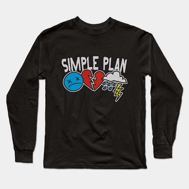 Simple Plan Band Long Sleeve T-Shirt by Moulezitouna